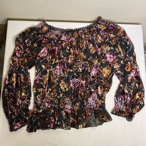 Colleen Lopez Burnout Blouse M